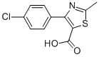 4-(4-CHLOROPHENYL)-2-METHYL-5-THIAZOLECARBOXYLIC ACID CAS#: 537712-89-3