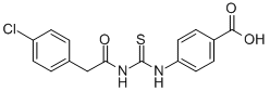 4-[[[[(4-CHLOROPHENYL)ACETYL]AMINO]THIOXOMETHYL]AMINO]-BENZOIC ACID CAS#: 531545-59-2