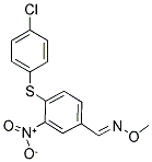 4-[(4-CHLOROPHENYL)SULFANYL]-3-NITROBENZENECARBALDEHYDE O-METHYLOXIME CAS#: 477851-87-9