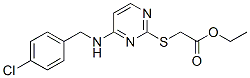 [[4-[[(4-Chlorophenyl)methyl]amino]-2-pyrimidinyl]thio]acetic acid ethyl ester CAS#: 50892-43-8