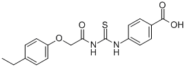 4-[[[[(4-ETHYLPHENOXY)ACETYL]AMINO]THIOXOMETHYL]AMINO]-BENZOIC ACID CAS#: 532955-19-4