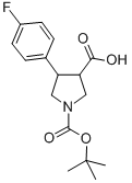 4-(4-FLUORO-PHENYL)-PYRROLIDINE-1,3-DICARBOXYLIC ACID 1-TERT-BUTYL ESTER CAS#: 455954-94-6