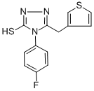 4-(4-FLUOROPHENYL)-5-(3-THIENYLMETHYL)-4H-1,2,4-TRIAZOLE-3-THIOL CAS#: 451502-02-6