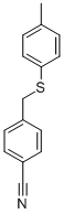 4-[[(4-METHYLPHENYL)THIO]METHYL]-BENZONITRILE CAS#: 59475-53-5