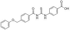 4-[[[[4-(PHENOXYMETHYL)BENZOYL]AMINO]THIOXOMETHYL]AMINO]-BENZOIC ACID CAS#: 532954-98-6