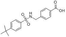 4-([[(4-TERT-BUTYLPHENYL)SULFONYL]AMINO]METHYL)BENZOIC ACID CAS#: 440350-92-5