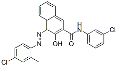 4-[(4-chloro-2-methylphenyl)azo]-N-(3-chlorophenyl)-3-hydroxynaphthalene-2-carboxamide CAS#: 53151-01-2