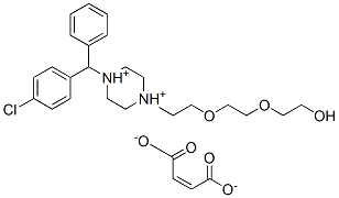 4-(4-chlorobenzhydryl)-1-[2-[2-(2-hydroxyethoxy)ethoxy]ethyl]piperazinediylium maleate CAS#: 53859-10-2