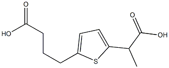 4-(5-(1-carboxyethyl)thiophen-2-yl)butanoic acid CAS#: 58631-74-6