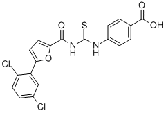 4-[[[[[5-(2,5-DICHLOROPHENYL)-2-FURANYL]CARBONYL]AMINO]THIOXOMETHYL]AMINO]-BENZOIC ACID CAS#: 532407-74-2