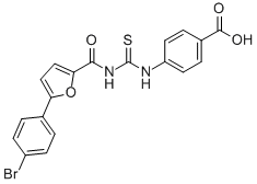4-[[[[[5-(4-BROMOPHENYL)-2-FURANYL]CARBONYL]AMINO]THIOXOMETHYL]AMINO]-BENZOIC ACID CAS#: 586393-25-1