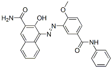 4-[[5-(anilino)carbonyl-2-methoxyphenyl]azo]-3-hydroxynaphthalene-2-carboxamide CAS#: 56396-10-2