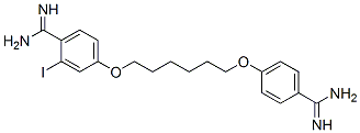 4-[6-(4-Amidino-3-iodophenoxy)hexyloxy]benzamidine CAS#: 53230-08-3