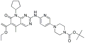 4-{6-[8-CYCLOPENTYL-6-(1-ETHOXY-VINYL)-5-METHYL-7-OXO-7,8-DIHYDRO-PYRIDO[2,3-D]PYRIMIDIN-2-YLAMINO]-PYRIDIN-3-YL}-PIPERAZINE-1-CARBOXYLIC ACID TERT-BUTYL ESTER CAS#: 571189-10-1