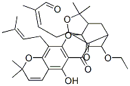 4-[6-Ethoxy-3a,4,5,6,6a,7-hexahydro-8-hydroxy-3,3,11,11-tetramethyl-13-(3-methyl-2-butenyl)-7,15-dioxo-1,5-methano-3H,11H-furo[3,4-g]pyrano[3,2-b]xanthen-1-yl]-2-methyl-2-butenal CAS#: 55221-73-3