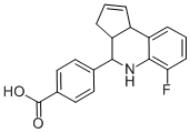 4-(6-FLUORO-3A,4,5,9B-TETRAHYDRO-3 H-CYCLOPENTA[ C ]QUINOLIN-4-YL)-BENZOIC ACID CAS#: 436811-08-4