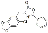 4-[(6-chlorobenzo[1,3]dioxol-5-yl)methylidene]-2-phenyl-1,3-oxazol-5-o ne CAS#: 6641-76-5