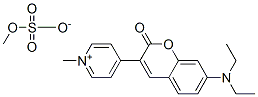 4-[7-(diethylamino)-2-oxo-2H-1-benzopyran-3-yl]-1-methylpyridinium methyl sulphate CAS#: 55470-53-6