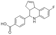 4-(8-FLUORO-3A,4,5,9B-TETRAHYDRO-3 H-CYCLOPENTA[ C ]QUINOLIN-4-YL)-BENZOIC ACID CAS#: 436811-07-3