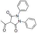 4-Acetyl-1,2-diphenyl-3,5-pyrazolidinedione CAS#: 6139-79-3