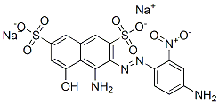 4-Amino-3-[(4-amino-2-nitrophenyl)azo]-5-hydroxy-2,7-naphthalenedisulfonic acid disodium salt CAS#: 6222-42-0