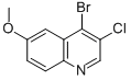 4-BROMO-3-CHLORO-6-METHOXYQUINOLINE CAS#: 426842-71-9