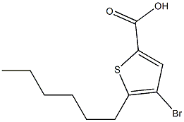 4-BroMo-5-hexylthiophene-2-carboxylic acid CAS#: 478166-01-7