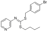 (4-Bromophenyl)methyl butyl-3-pyridinylcarbonimidodithioate CAS#: 51308-80-6