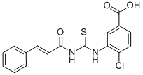 4-CHLORO-3-[[[(1-OXO-3-PHENYL-2-PROPENYL)AMINO]THIOXOMETHYL]AMINO]-BENZOIC ACID CAS#: 532955-88-7