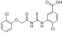 4-CHLORO-3-[[[[(2-CHLOROPHENOXY)ACETYL]AMINO]THIOXOMETHYL]AMINO]-BENZOIC ACID CAS#: 531543-15-4