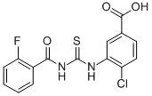 4-CHLORO-3-[[[(2-FLUOROBENZOYL)AMINO]THIOXOMETHYL]AMINO]-BENZOIC ACID CAS#: 532414-48-5