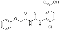 4-CHLORO-3-[[[[(2-METHYLPHENOXY)ACETYL]AMINO]THIOXOMETHYL]AMINO]-BENZOIC ACID CAS#: 536977-92-1