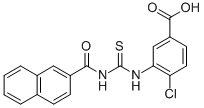 4-CHLORO-3-[[[(2-NAPHTHALENYLCARBONYL)AMINO]THIOXOMETHYL]AMINO]-BENZOIC ACID CAS#: 532415-85-3