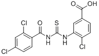 4-CHLORO-3-[[[(2,4-DICHLOROBENZOYL)AMINO]THIOXOMETHYL]AMINO]-BENZOIC ACID CAS#: 533922-44-0