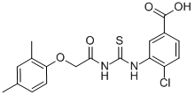4-CHLORO-3-[[[[(2,4-DIMETHYLPHENOXY)ACETYL]AMINO]THIOXOMETHYL]AMINO]-BENZOIC ACID CAS#: 532388-20-8