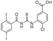 4-CHLORO-3-[[[(2,5-DIIODOBENZOYL)AMINO]THIOXOMETHYL]AMINO]-BENZOIC ACID CAS#: 532386-11-1
