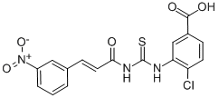 4-CHLORO-3-[[[[3-(3-NITROPHENYL)-1-OXO-2-PROPENYL]AMINO]THIOXOMETHYL]AMINO]-BENZOIC ACID CAS#: 535965-35-6