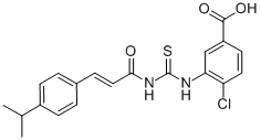 4-CHLORO-3-[[[[3-[4-(1-METHYLETHYL)PHENYL]-1-OXO-2-PROPENYL]AMINO]THIOXOMETHYL]AMINO]-BENZOIC ACID CAS#: 532417-76-8