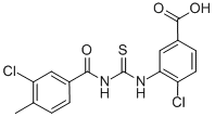 4-CHLORO-3-[[[(3-CHLORO-4-METHYLBENZOYL)AMINO]THIOXOMETHYL]AMINO]-BENZOIC ACID CAS#: 533920-69-3