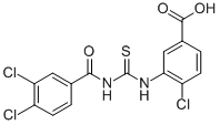4-CHLORO-3-[[[(3,4-DICHLOROBENZOYL)AMINO]THIOXOMETHYL]AMINO]-BENZOIC ACID CAS#: 531546-65-3