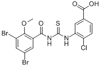 4-CHLORO-3-[[[(3,5-DIBROMO-2-METHOXYBENZOYL)AMINO]THIOXOMETHYL]AMINO]-BENZOIC ACID CAS#: 535942-95-1