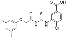 4-CHLORO-3-[[[[(3,5-DIMETHYLPHENOXY)ACETYL]AMINO]THIOXOMETHYL]AMINO]-BENZOIC ACID CAS#: 532407-53-7