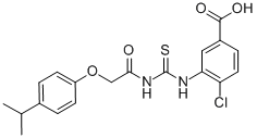 4-CHLORO-3-[[[[[4-(1-METHYLETHYL)PHENOXY]ACETYL]AMINO]THIOXOMETHYL]AMINO]-BENZOIC ACID CAS#: 535964-55-7