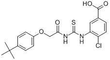 4-CHLORO-3-[[[[[4-(1,1-DIMETHYLETHYL)PHENOXY]ACETYL]AMINO]THIOXOMETHYL]AMINO]-BENZOIC ACID CAS#: 536977-88-5