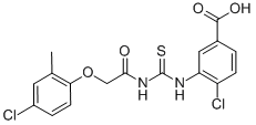 4-CHLORO-3-[[[[(4-CHLORO-2-METHYLPHENOXY)ACETYL]AMINO]THIOXOMETHYL]AMINO]-BENZOIC ACID CAS#: 532954-53-3
