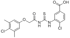 4-CHLORO-3-[[[[(4-CHLORO-3,5-DIMETHYLPHENOXY)ACETYL]AMINO]THIOXOMETHYL]AMINO]-BENZOIC ACID CAS#: 532980-35-1