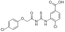 4-CHLORO-3-[[[[(4-CHLOROPHENOXY)ACETYL]AMINO]THIOXOMETHYL]AMINO]-BENZOIC ACID CAS#: 532945-79-2