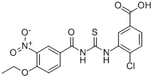 4-CHLORO-3-[[[(4-ETHOXY-3-NITROBENZOYL)AMINO]THIOXOMETHYL]AMINO]-BENZOIC ACID CAS#: 535956-92-4