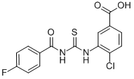 4-CHLORO-3-[[[(4-FLUOROBENZOYL)AMINO]THIOXOMETHYL]AMINO]-BENZOIC ACID CAS#: 535979-90-9