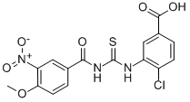 4-CHLORO-3-[[[(4-METHOXY-3-NITROBENZOYL)AMINO]THIOXOMETHYL]AMINO]-BENZOIC ACID CAS#: 532417-18-8